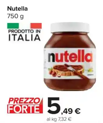 Carrefour Express Nutella 750 g offerta