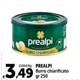 Carrefour Market PREALPI Burro chiarificato gr 250 offerta