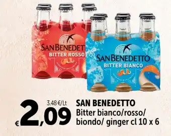 Carrefour Market SAN BENEDETTO Bitter bianco/rosso/ biondo/ ginger cl 10 x 6 offerta