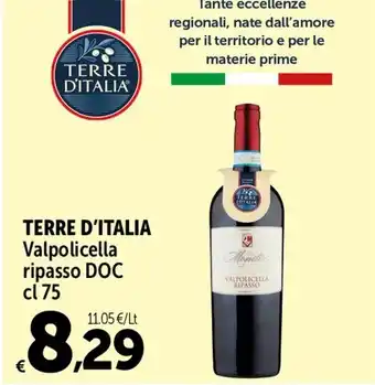 Carrefour Market TERRE D'ITALIA Valpolicella ripasso DOC cl 75 offerta