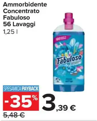 Ammorbidente Concentrato Fabuloso 56 Lavaggi 1,25 l