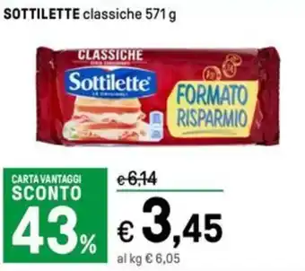 Iper La Grande SOTTILETTE classiche 571 g offerta