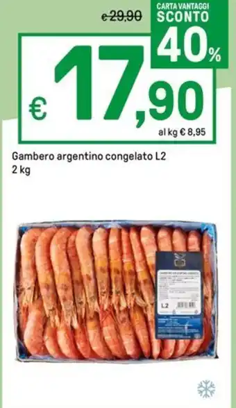 Iper La Grande Gambero argentino congelato L2 2 kg offerta
