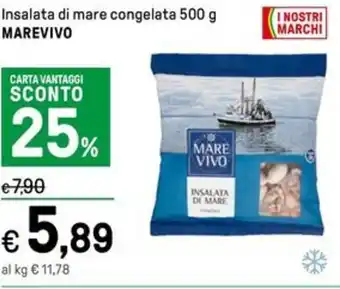 Iper La Grande Insalata di mare congelata 500 g MAREVIVO offerta