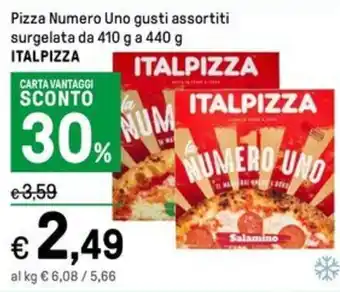 Iper La Grande Pizza Numero Uno gusti assortiti surgelata da 410 g a 440 g ITALPIZZA offerta