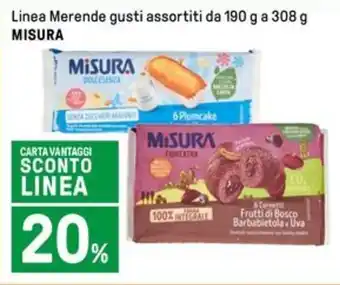 Iper La Grande Linea Merende gusti assortiti da 190 g a 308 g MISURA offerta