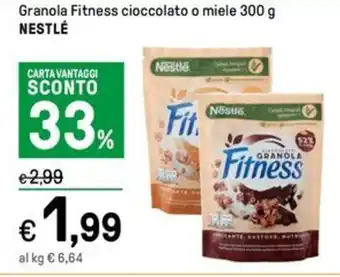 Iper La Grande Granola Fitness cioccolato o miele 300 g NESTLÉ offerta