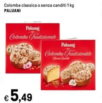 Iper La Grande Colomba classica o cuore d'Oro senza canditi 1 kg PALUANI offerta