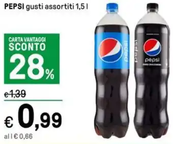 Iper La Grande PEPSI gusti assortiti 1,5 l offerta