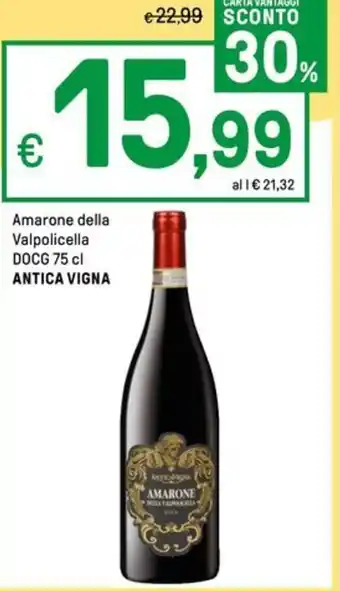 Iper La Grande Amarone della Valpolicella DOCG 75 cl ANTICA VIGNA offerta