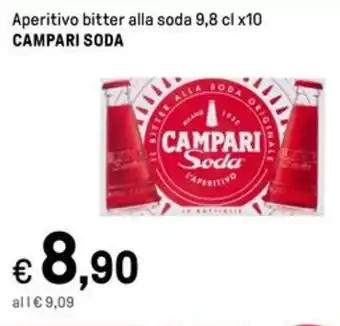 Iper La Grande Aperitivo bitter alla soda 9,8 cl x10 CAMPARI SODA offerta