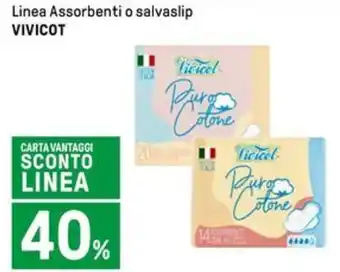 Iper La Grande Linea Assorbenti o salvaslip VIVICOT offerta