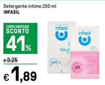 Iper La Grande Detergente intimo 200 ml INFASIL offerta