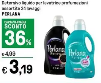 Iper La Grande Detersivo liquido per lavatrice profumazioni assortite 24 lavaggi PERLANA offerta