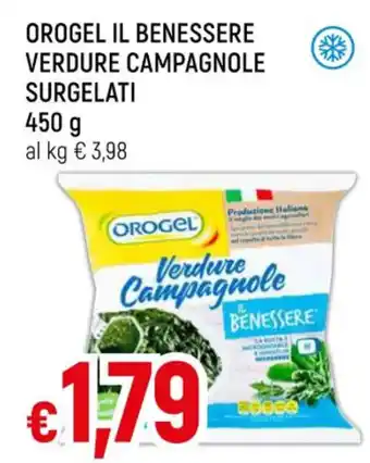 Famila Superstore OROGEL IL BENESSERE VERDURE CAMPAGNOLE SURGELATI 450 g offerta