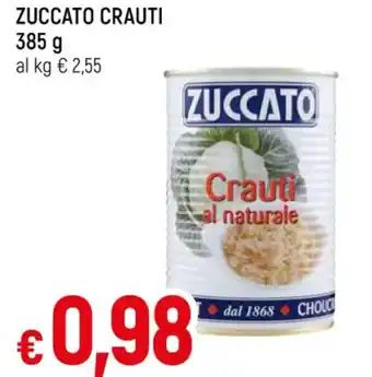 ZUCCATO CRAUTI 385 g