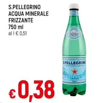 Famila Superstore S.PELLEGRINO ACQUA MINERALE FRIZZANTE 750 ml offerta
