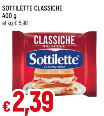Famila Superstore SOTTILETTE CLASSICHE 400 g offerta