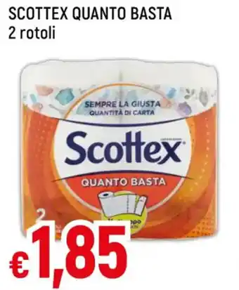 Famila Superstore SCOTTEX QUANTO BASTA 2 rotoli offerta