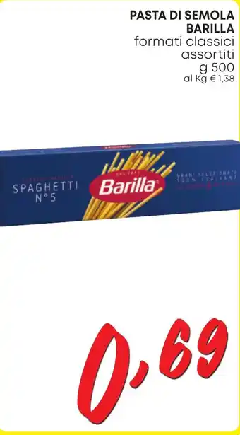 Kanguro PASTA DI SEMOLA BARILLA formati classici assortiti g 500 offerta