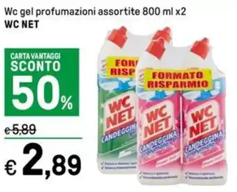 Iper La Grande Wc gel profumazioni assortite 800 ml x2 WC NET offerta