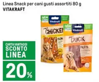 Iper La Grande Linea Snack per cani gusti assortiti 80 g VITAKRAFT offerta