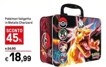 Iper La Grande Pokémon Valigetta in Metallo Charizard offerta