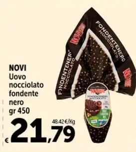 Carrefour Market NOVI Uovo nocciolato fondente nero gr 450 offerta