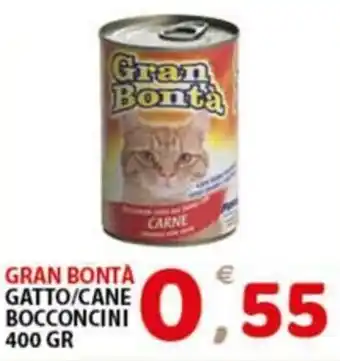 Premium Supermercati GRAN BONTA GATTO/CANE BOCCONCINI 400 GR offerta
