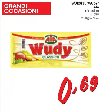 Kanguro WÜRSTEL "WUDY" ΑΙΑ classico g 250 offerta
