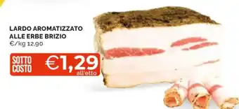 Mercatò LARDO AROMATIZZATO ALLE ERBE BRIZIO offerta