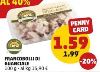 PENNY FRANCOBOLLI DI GUANCIALE 100 g offerta