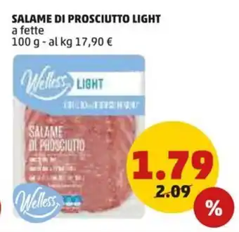 PENNY SALAME DI PROSCIUTTO LIGHT a fette 100 g offerta