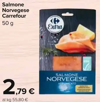 Carrefour Salmone Norvegese Carrefour 50 g offerta