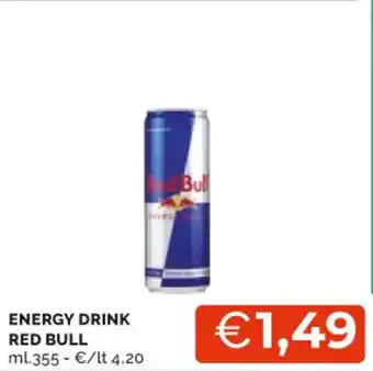 Mercatò ENERGY DRINK RED BULL ml. 355 offerta