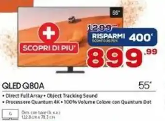 Euronics Samsung QLED Q80A 55" offerta