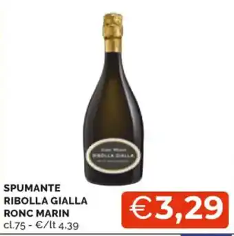 Mercatò SPUMANTE RIBOLLA GIALLA RONC MARIN cl.75 offerta