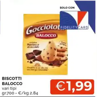 Mercatò BISCOTTI BALOCCO vari tipi gr. 700 offerta