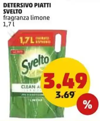 PENNY DETERSIVO PIATTI SVELTO fragranza limone 1,7 l offerta