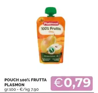 Mercatò POUCH 100% FRUTTA PLASMON gr. 100 offerta