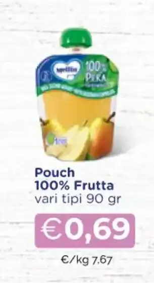 Mellin Pouch 100% Frutta vari tipi 90 gr