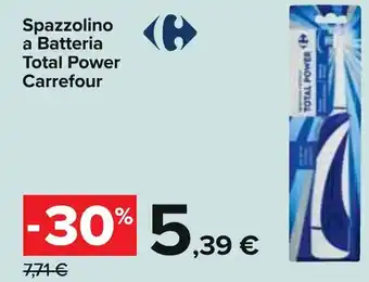 Carrefour Spazzolino a Batteria Total Power Carrefour offerta