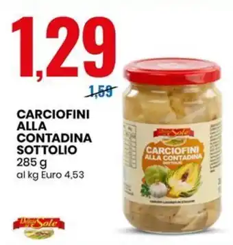 Eurospin CARCIOFINI ALLA CONTADINA SOTTOLIO 285 g offerta