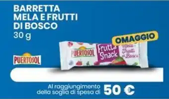 Eurospin BARRETTA MELA E FRUTTI DI BOSCO PUERTOSOL 30 g offerta