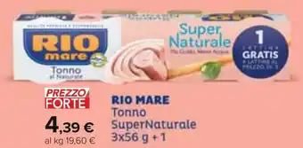 Carrefour RIO MARE Tonno SuperNaturale 3x56 g +1 offerta