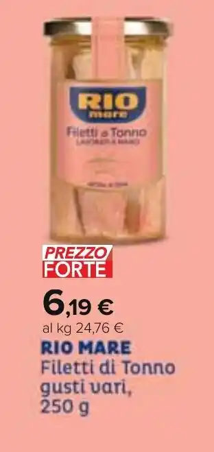 Carrefour RIO MARE Filetti di Tonno gusti vari, 250 g offerta