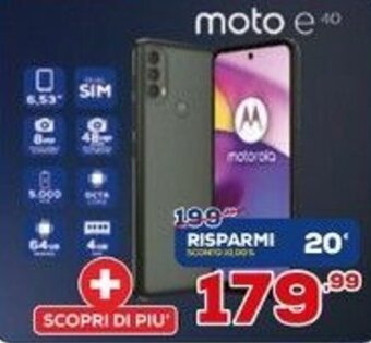 Euronics Motorola moto e 40 offerta