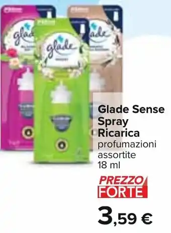 Carrefour Glade Sense Spray Ricarica profumazioni assortite 18 ml offerta