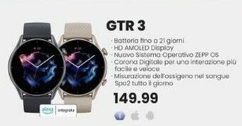 Euronics Amazfit GTR 3 offerta