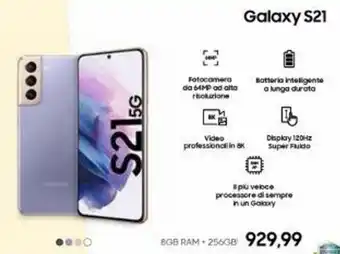 Euronics Samsung Galaxy S21 offerta